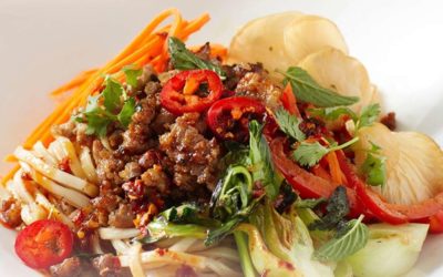Furikake Pork Stir-Fry with Asian Vegetables